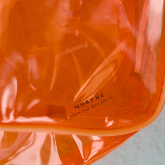 Morphe Water Proof Clear Orange Fanny/Cosmetic Bag - Picture 9 of 9